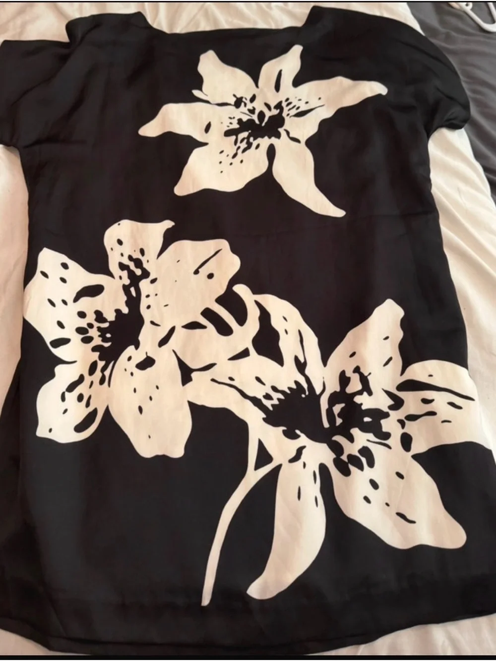 Banana Republic Black and White Floral Dress